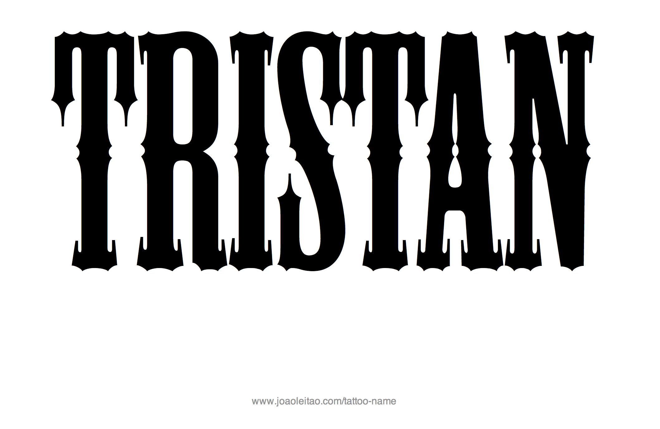 Tristan Name Tattoo Designs